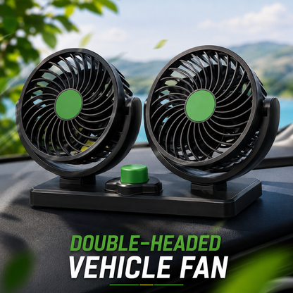 Portable Car Fan | 360° Rotatable Electric Cooling Fan with Adhesive