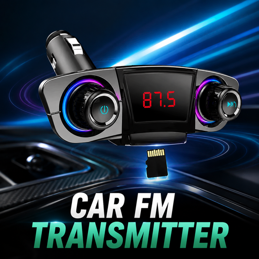 Car MP3 Player with Bluetooth, FM Transmitter & Dual USB Charging