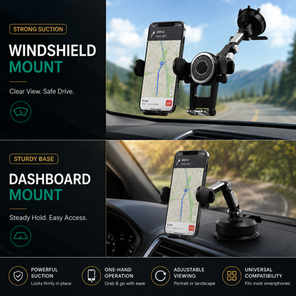 Truck Phone Holder - 360° Adjustable | Strong Grip