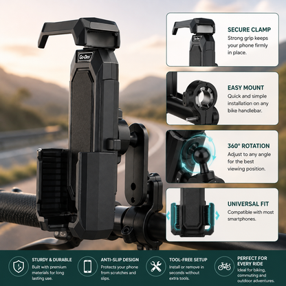 Flexible & Adjustable Bike Holder - Space-Saving Wall & Garage Mount