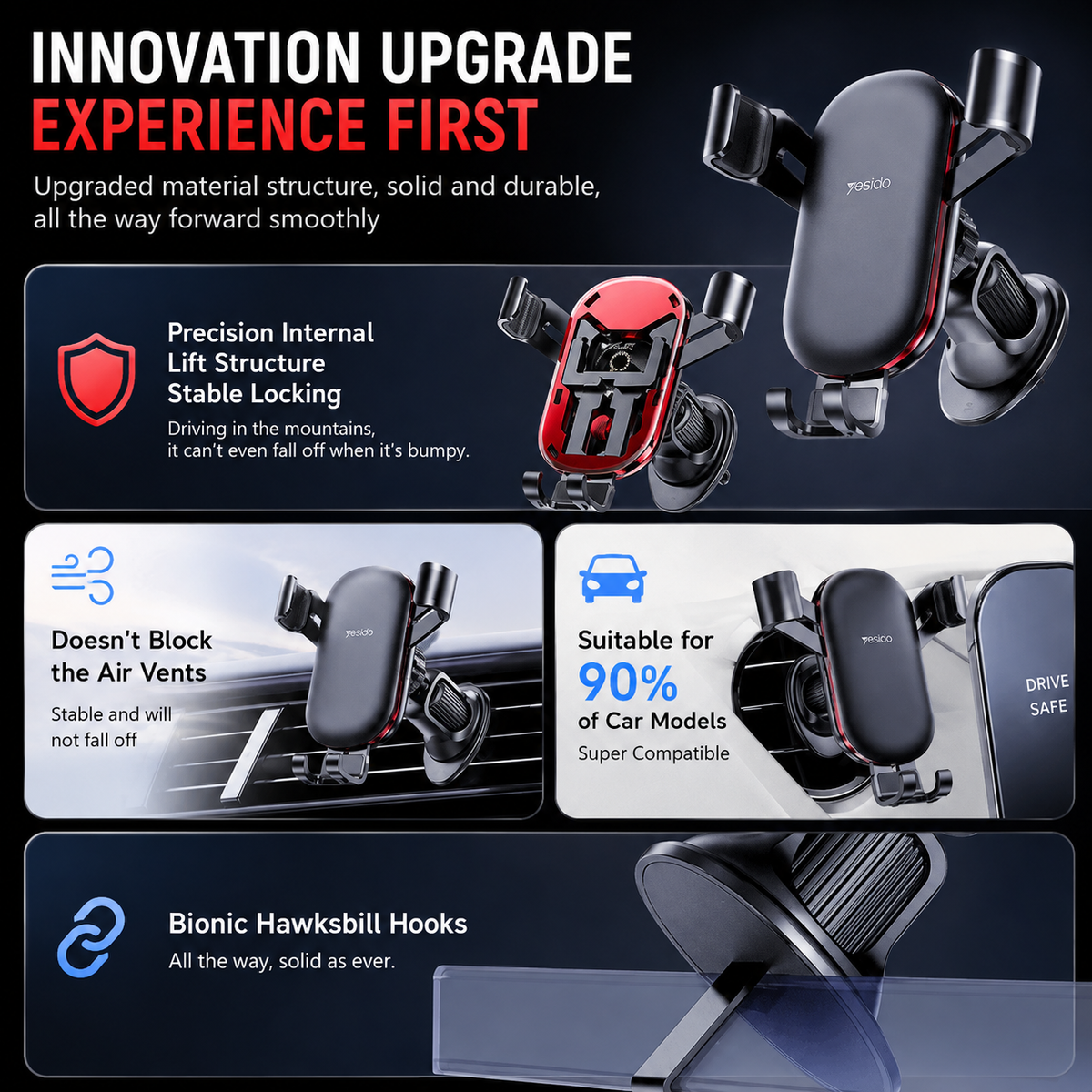 LP Car Mount - Premium Air Vent Mobile Holder