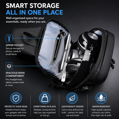 Multifunction Sling Bag - Stylish, Compact & Travel-Ready