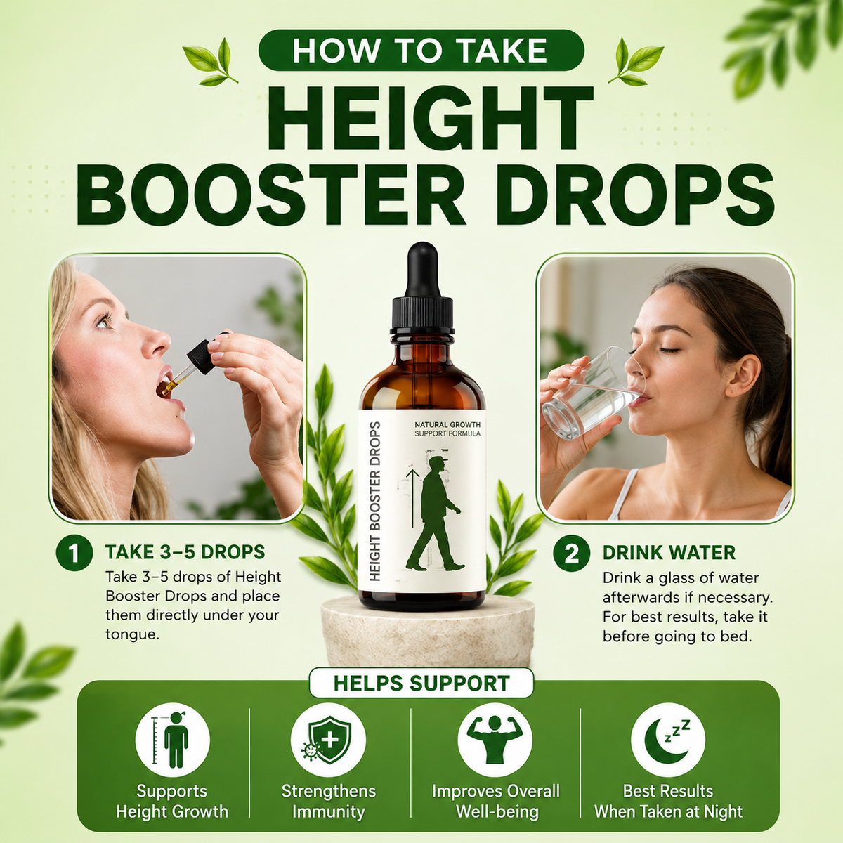 Height Booster Drops for Kids - 30ml | Boost Growth Naturally!
