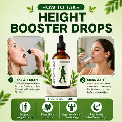 Height Booster Drops for Kids - 30ml | Boost Growth Naturally!