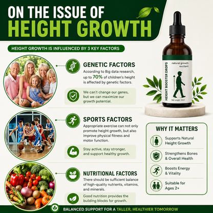 Height Booster Drops for Kids - 30ml | Boost Growth Naturally!