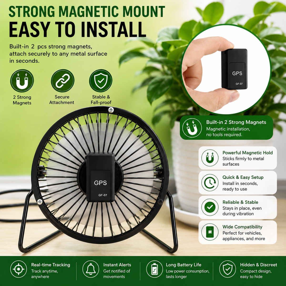 Mini GPS Tracker - Real-Time & Silent