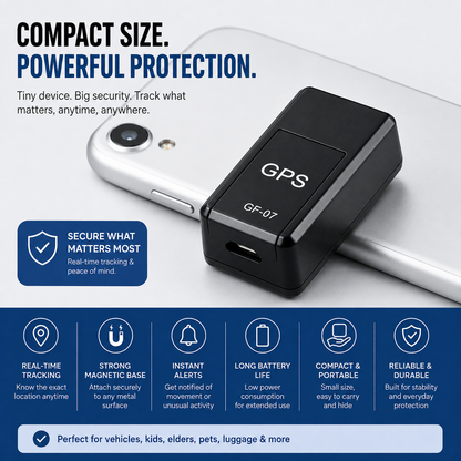 Mini GPS Tracker - Real-Time & Silent