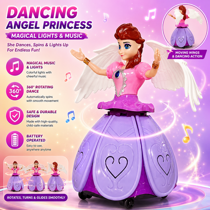 Dancing Angel Princess Doll with 3D Lights & Music