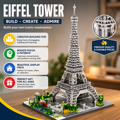 Jianhui Paris Tower Block Set - Kids Building Architecture Toy