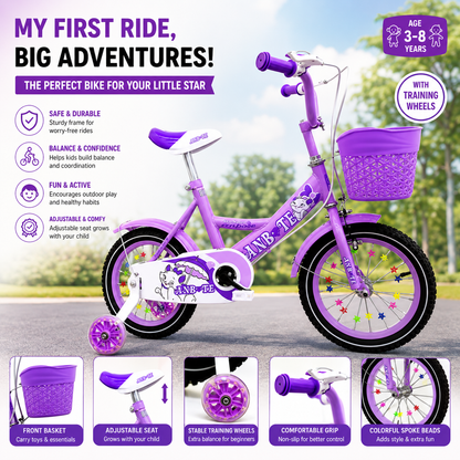 Kids Bicycle - Safe, Stylish & Fun Ride for Boys & Girls