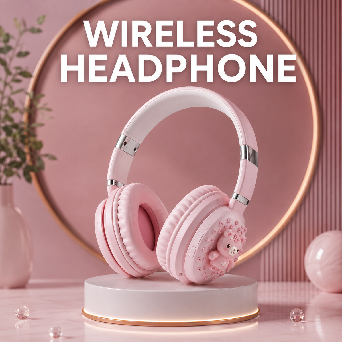 Labubu Wireless Headphones - Bluetooth 5.3 | TF Card Support
