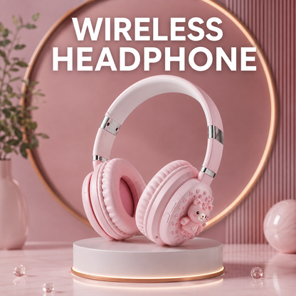 Labubu Wireless Headphones - Bluetooth 5.3 | TF Card Support