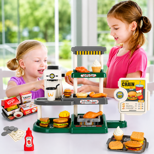Food Set for Kids - 71pcs Pretend Play Kitchen Toy | Fun & Learning Gift
