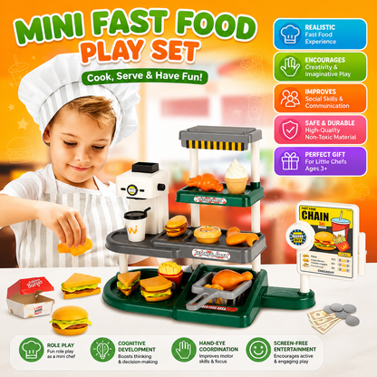 Food Set for Kids - 71pcs Pretend Play Kitchen Toy | Fun & Learning Gift
