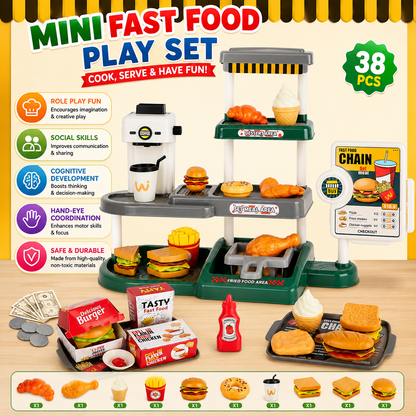 Food Set for Kids - 71pcs Pretend Play Kitchen Toy | Fun & Learning Gift