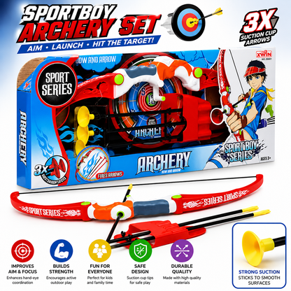 Archery Set for Kids Safe Bow & Arrow Toy with Target