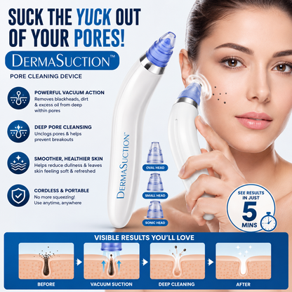 💆‍♀️Pore Cleaning Device | Blackhead Remover Vacuum USB Rechargeable