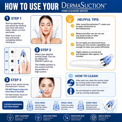 💆‍♀️Pore Cleaning Device | Blackhead Remover Vacuum USB Rechargeable