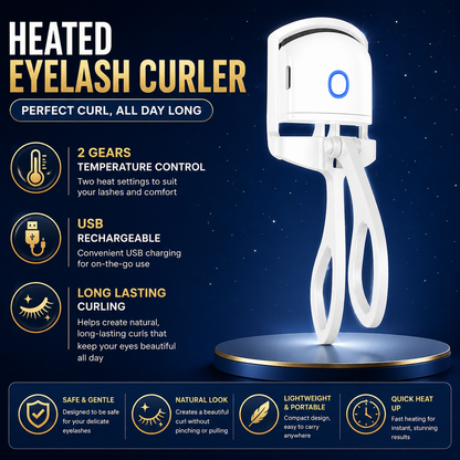 Electric Heated Eyelash Curler | Rechargeable & Long-Lasting Lash Lift