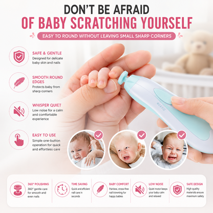 Baby Electric Nail Trimmer Set | Safe & Gentle Nail Care for Infants
