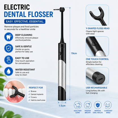 ⚡ Electric Floss for Teeth Cleaning | Easy, Gentle & Effective Oral Care