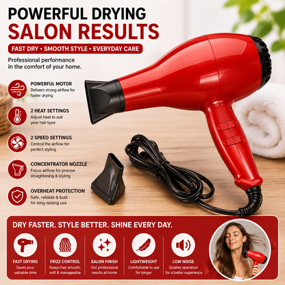 Vitek Hair Dryer - Compact, Lightweight & Powerful