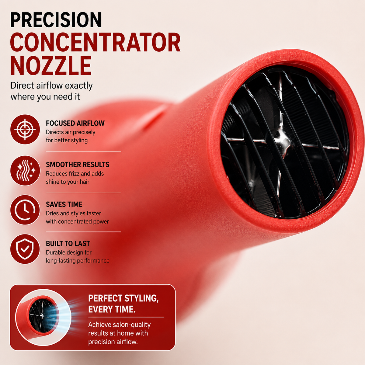 Vitek Hair Dryer - Compact, Lightweight & Powerful