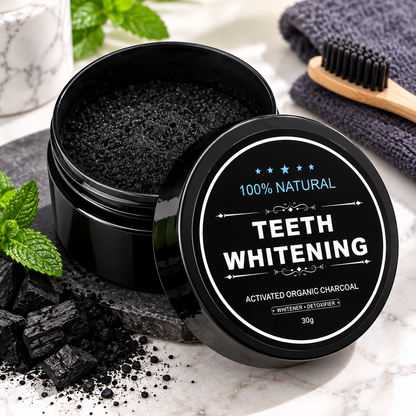 Charcoal Teeth Whitening Powder - Natural & Effective Oral Care