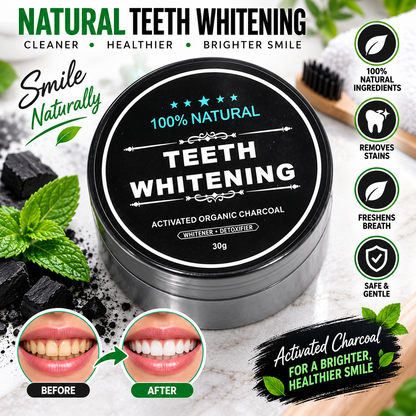 Charcoal Teeth Whitening Powder - Natural & Effective Oral Care