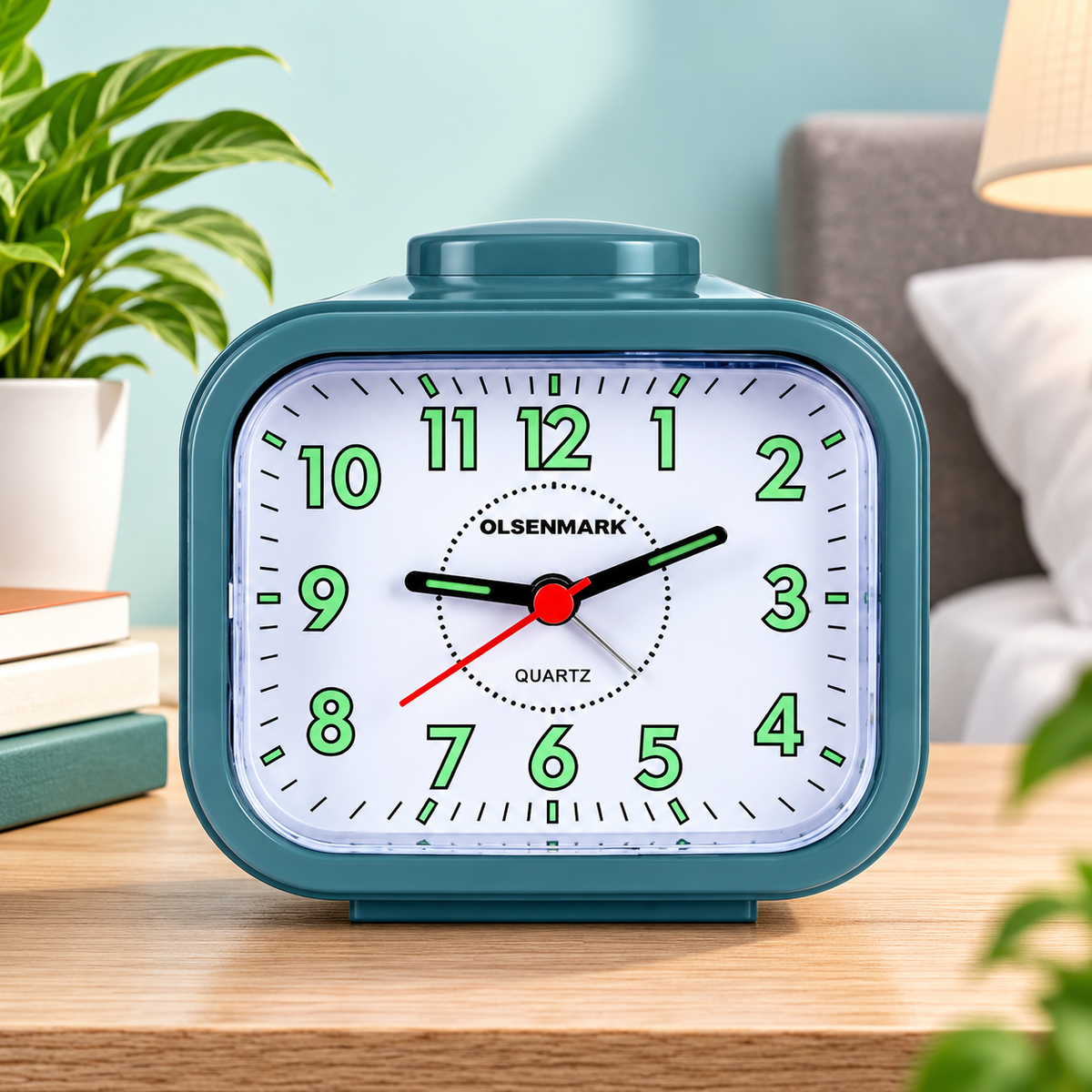 Bell Alarm Clock⏰ - Silent Twin Bell Quartz Clock for Heavy Sleepers