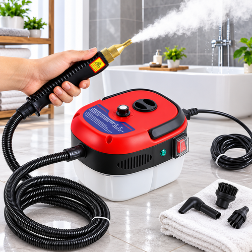 2500W High-Power Steam Cleaner - Chemical-Free Deep Cleaning & 360°