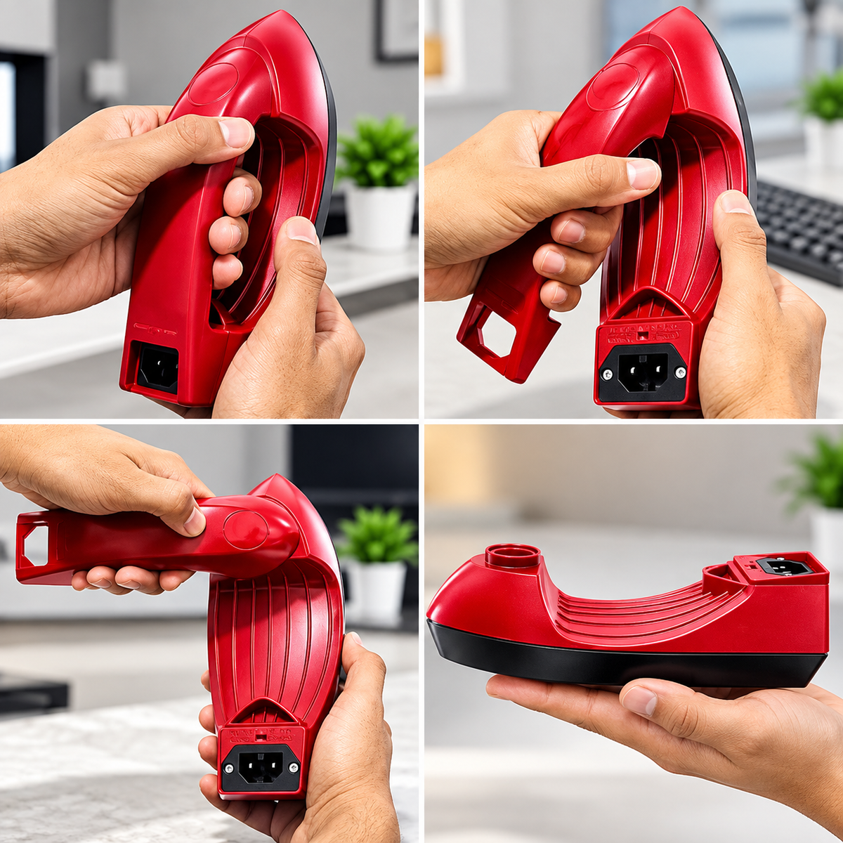 Compact Steam Iron - Portable 2-in-1 Travel Steamer & Garment Care