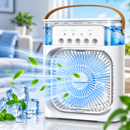 Cooling Fan with Ice - Portable Air Cooler & Humidifier