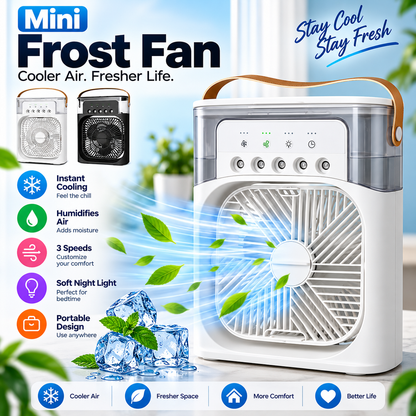 Cooling Fan with Ice - Portable Air Cooler & Humidifier