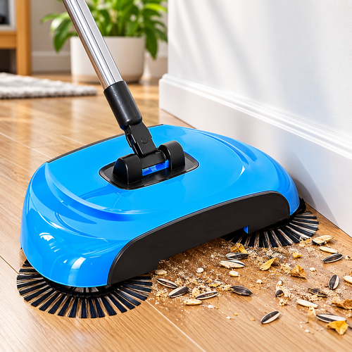 Magic 360° Floor Sweeper - Manual Rotating Cleaning Brush for Home