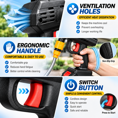 Car Pressure Washer - High-Power Cleaning for Home & Auto