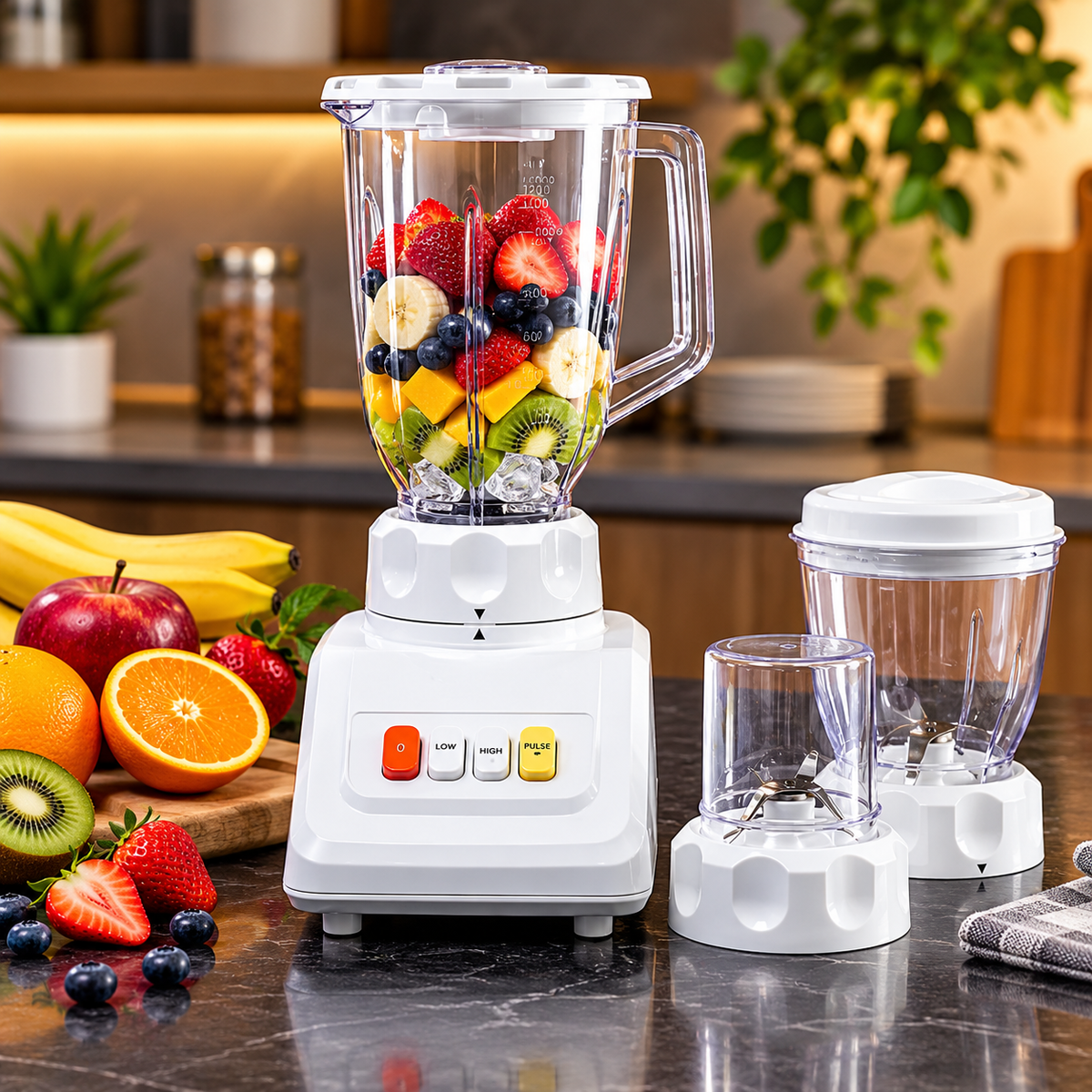 ⚡ Powerful 3-in-1 Blender | Juicer, Grinder & Mixer