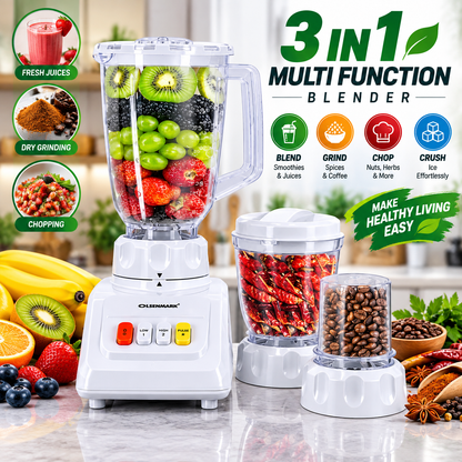 ⚡ Powerful 3-in-1 Blender | Juicer, Grinder & Mixer