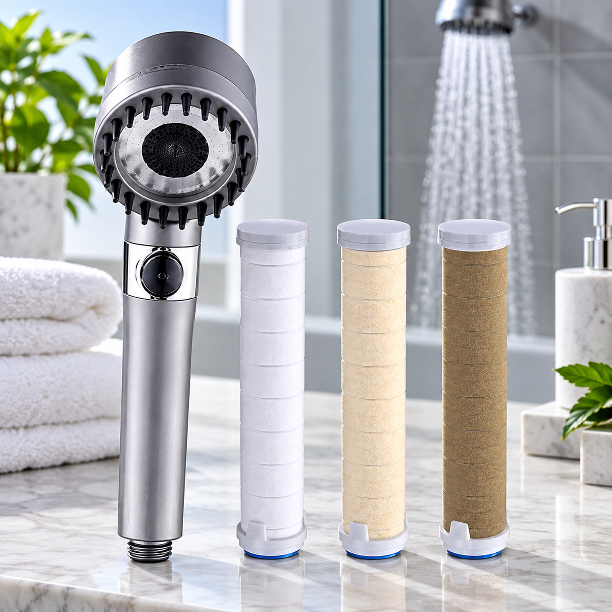 3 Modes High-Pressure Shower Head | Massage Spa Bath