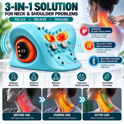 EMS Neck Massager - Pain Relief & Relaxation Anywhere!