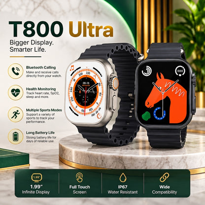 T800 Ultra Smartwatch 1.99" ⌚ - Bluetooth Call | Fitness Tracking
