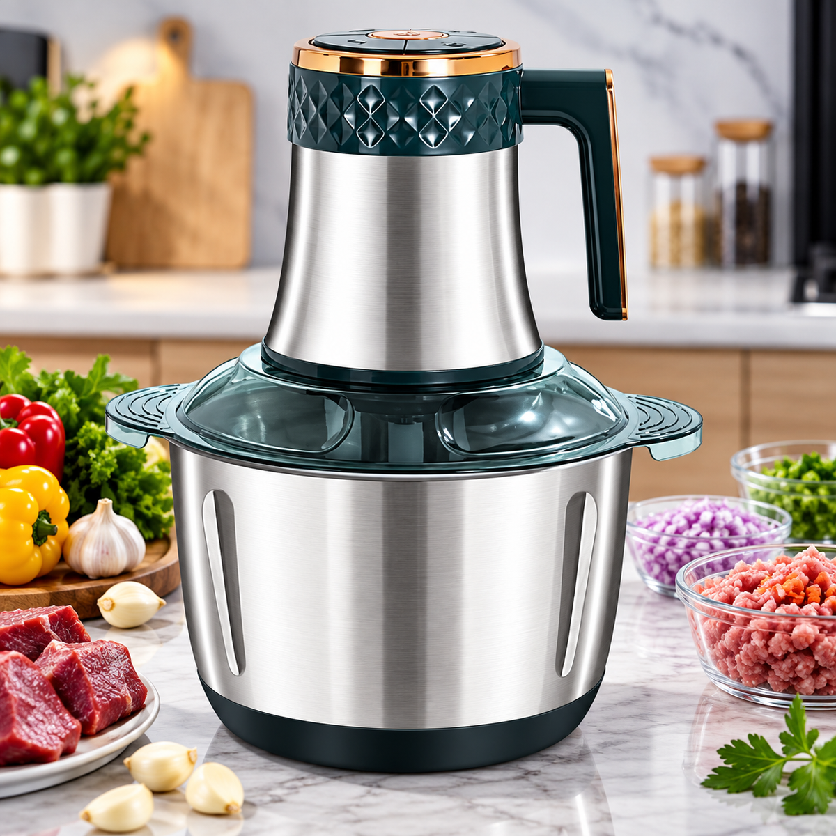 Stainless Steel Food Chopper | Best For Kitchen