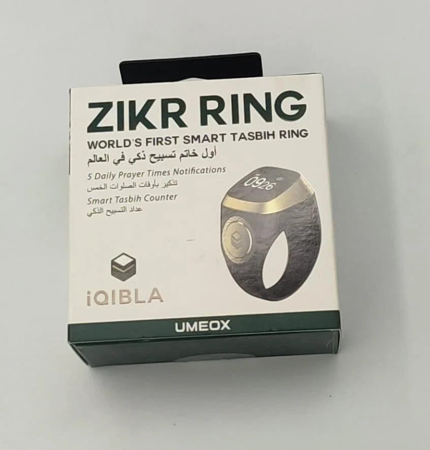 Zikr Ring | Prayer Reminders, Tasbeeh Counter, Bluetooth connectivity, OLED display