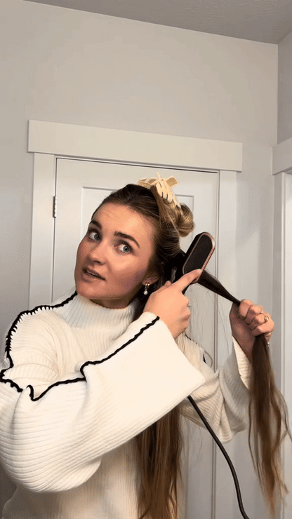 Electric Hair Straightening Comb - Fast & Safe Styling Brush